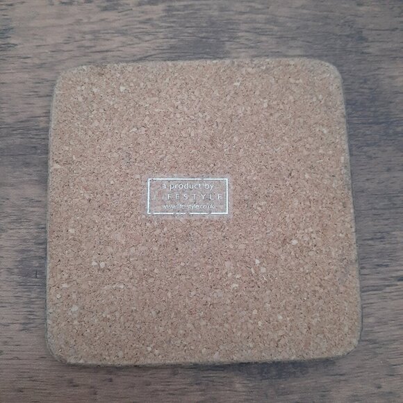 Lifestyle UK Purple Artichoke Cork Back Coasters Set of 4 - Picture 6 of 12